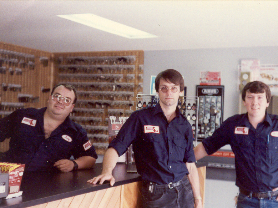 Original Staff Photo of Jerry, Marty, and George