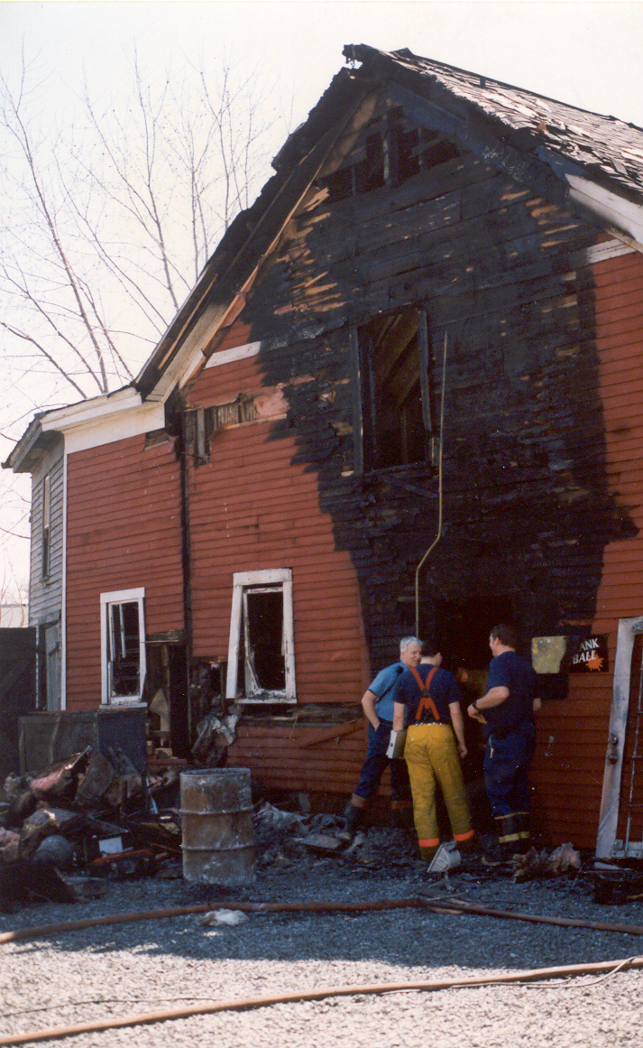 Baystate Safe & Lock's Building after the April 1995 Fire
