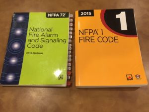 The National Fire Protection Association Fire Alarm and Signaling Code and Fire Code books