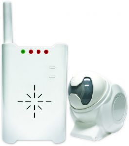 An Optex motion detector and annunicator system.