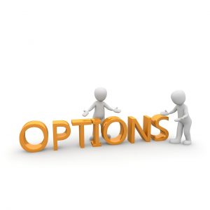 A structure reading "OPTIONS"